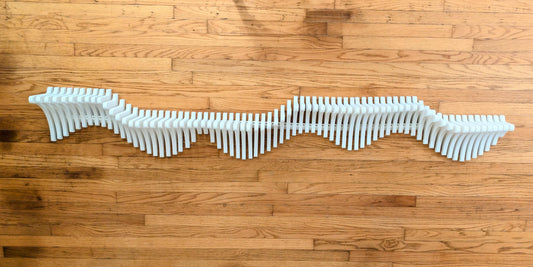 Parametric Wavy Shelf | Modern Wall Shelf | Stylish Wall Decor | 3D Printed Shelf